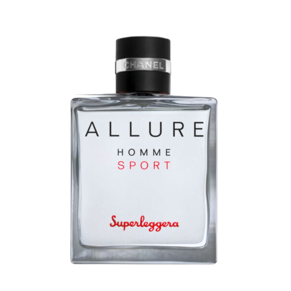 Chanel Allure Homme Sport Superleggera fragrance bottle.