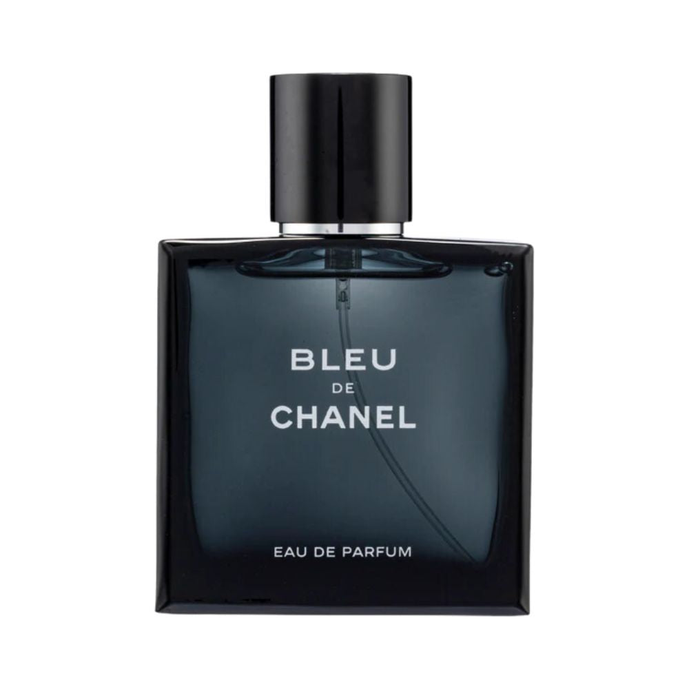 Bleu de Chanel Eau de Parfum bottle.