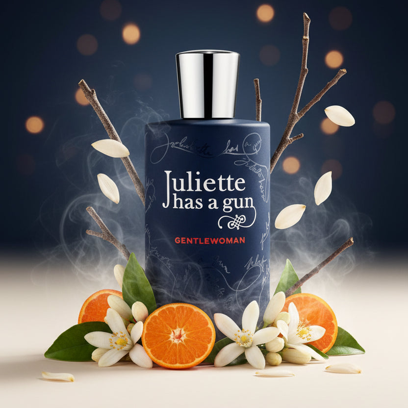 Juliette has a gun Gentlewoman perfume bottle with a silver cap.